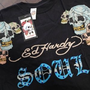Ed Hardy Rhinestone Soul T-shirt. (Vantage)